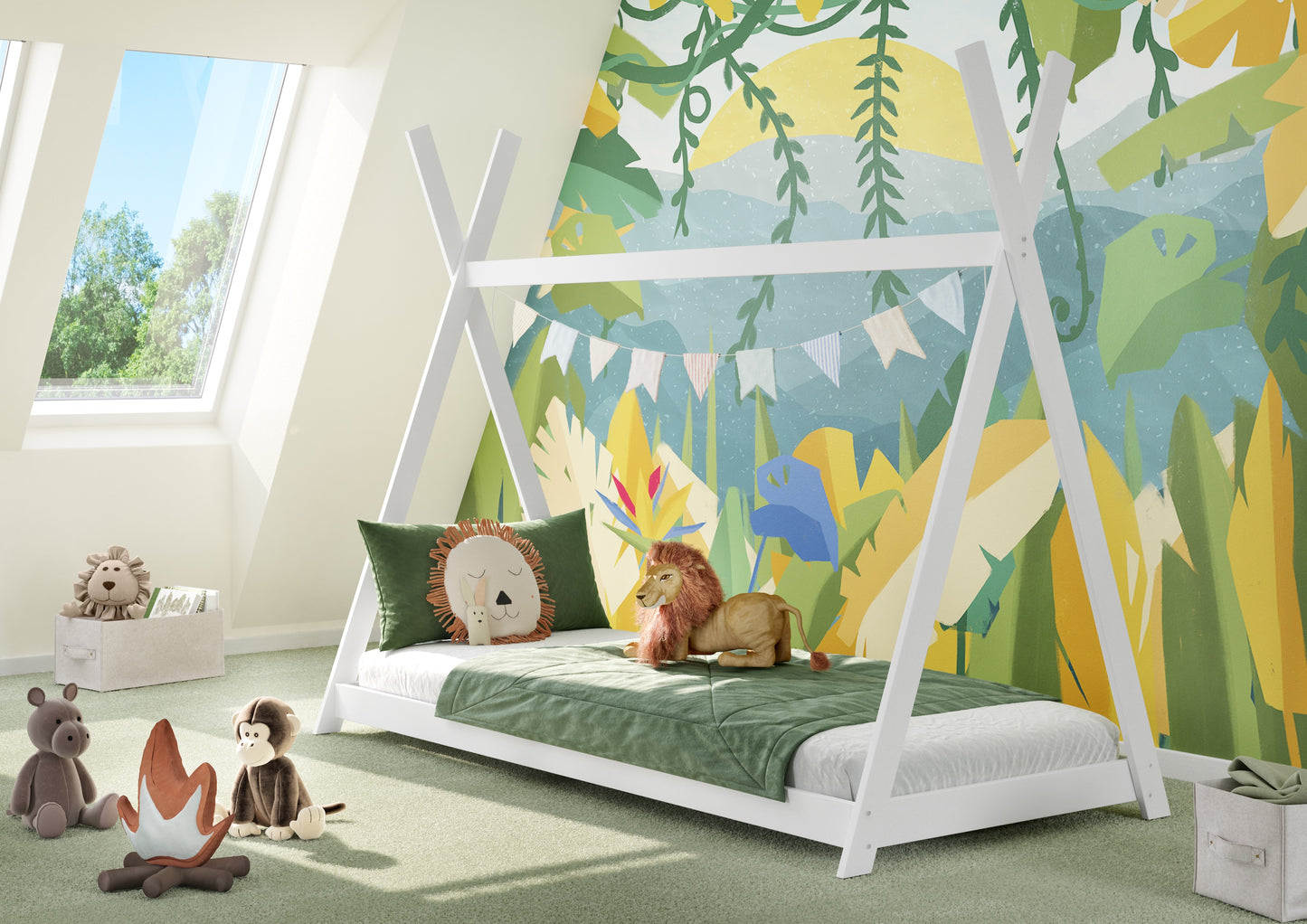 Børneseng - TIPI LEO White