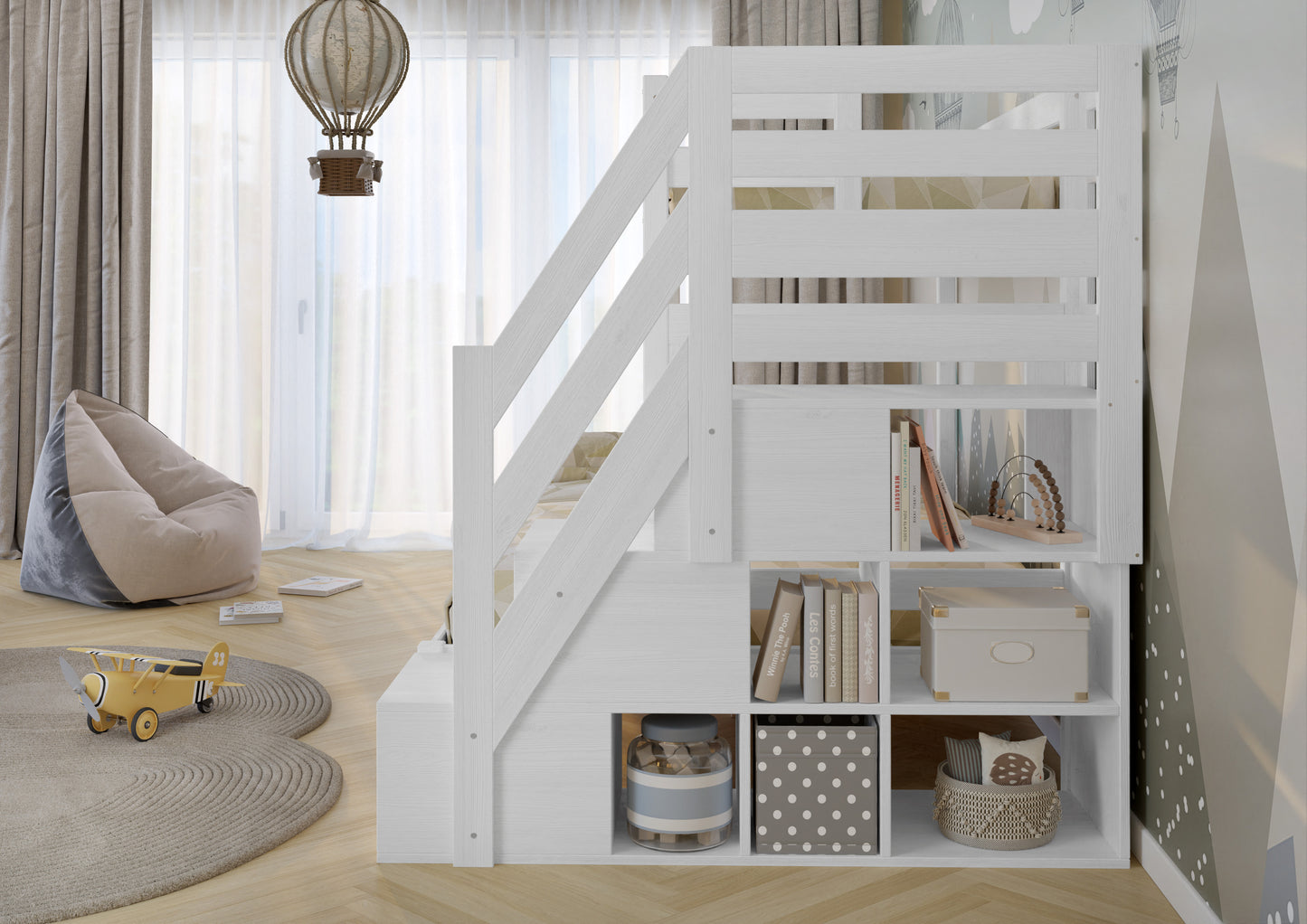 Køjeseng - TRIO White