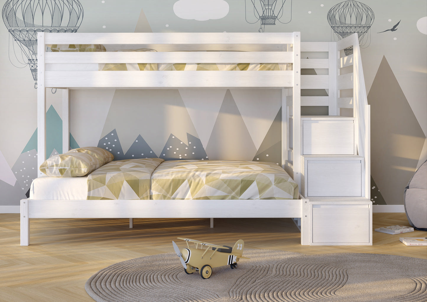 Køjeseng - TRIO White